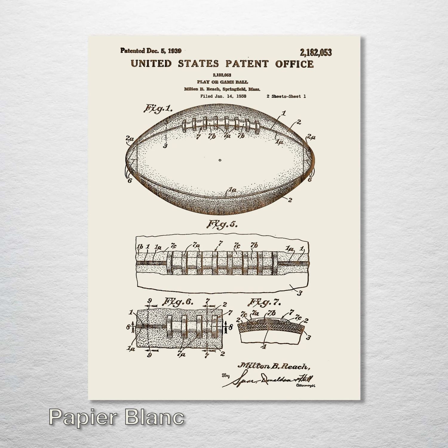 Fire and Pine Patent - Football Mini