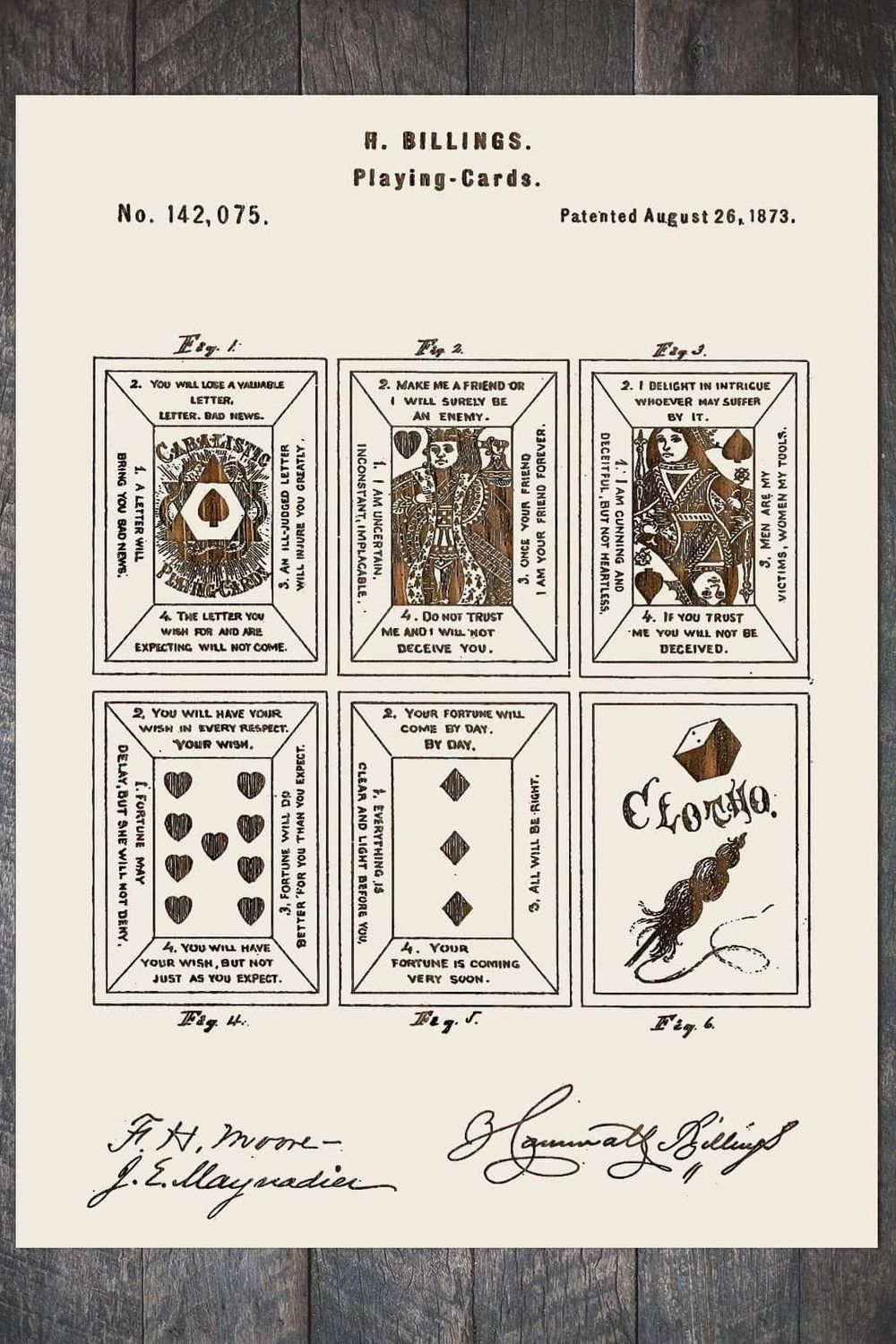 Fire and Pine Patent - Playing Cards, Papier Blanc Mini