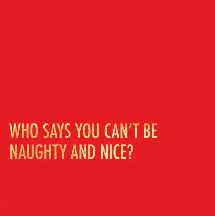 Pretty Alright Goods Cocktail Napkin - Naughty And Nice