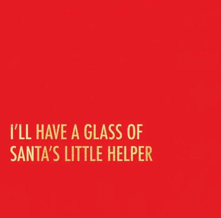 Pretty Alright Goods Cocktail Napkin - Santa Helper