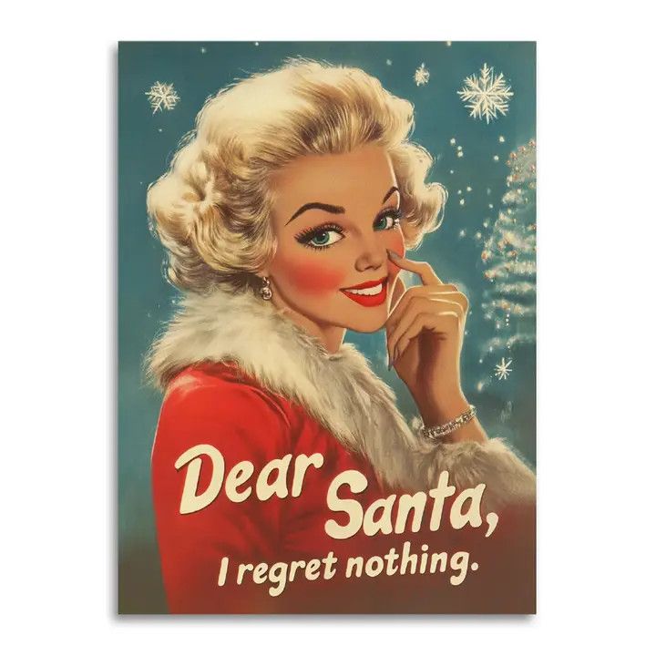 Bad Betty Greeting Co Card - Santa I Regret Nothing