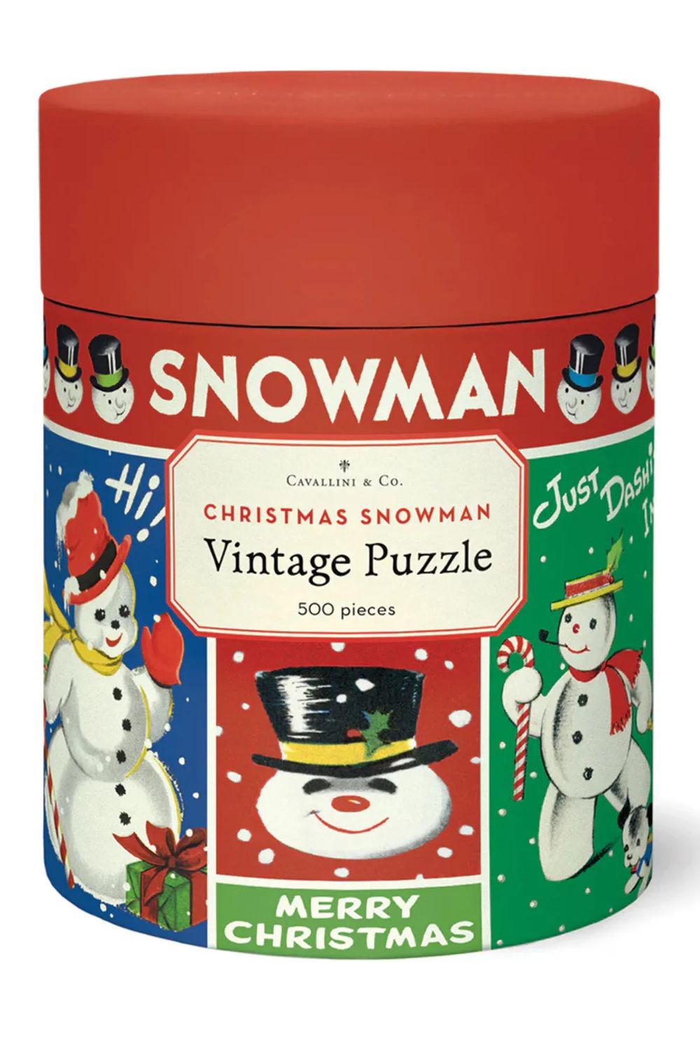 Cavallini Papers Vintage Puzzle - Snowman