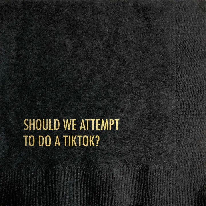 Pretty Alright Goods Cocktail Napkin - Do a TikTok