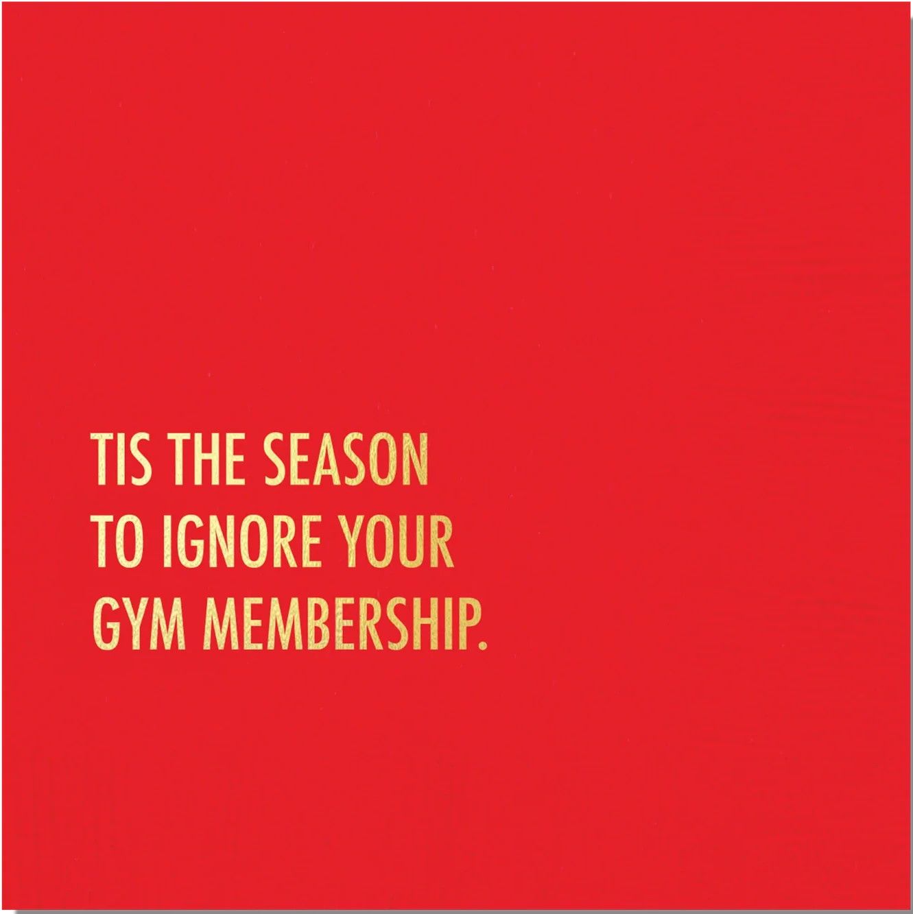 Pretty Alright Goods Cocktail Napkin - Gym Membership