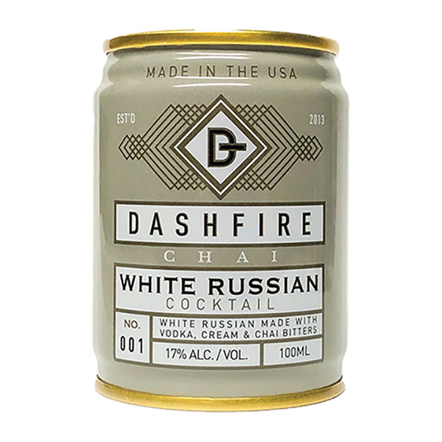 Dashfire Pre-mix Cocktail - Chai White Russian, Size: 100 ML