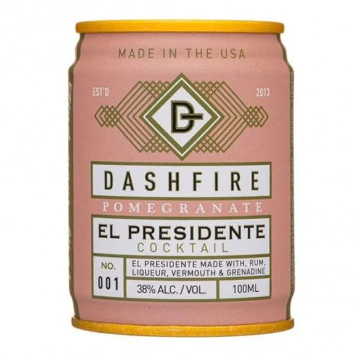 Dashfire Pre-mix Cocktail - Pomegranate El Presidente, Size: 100 ML