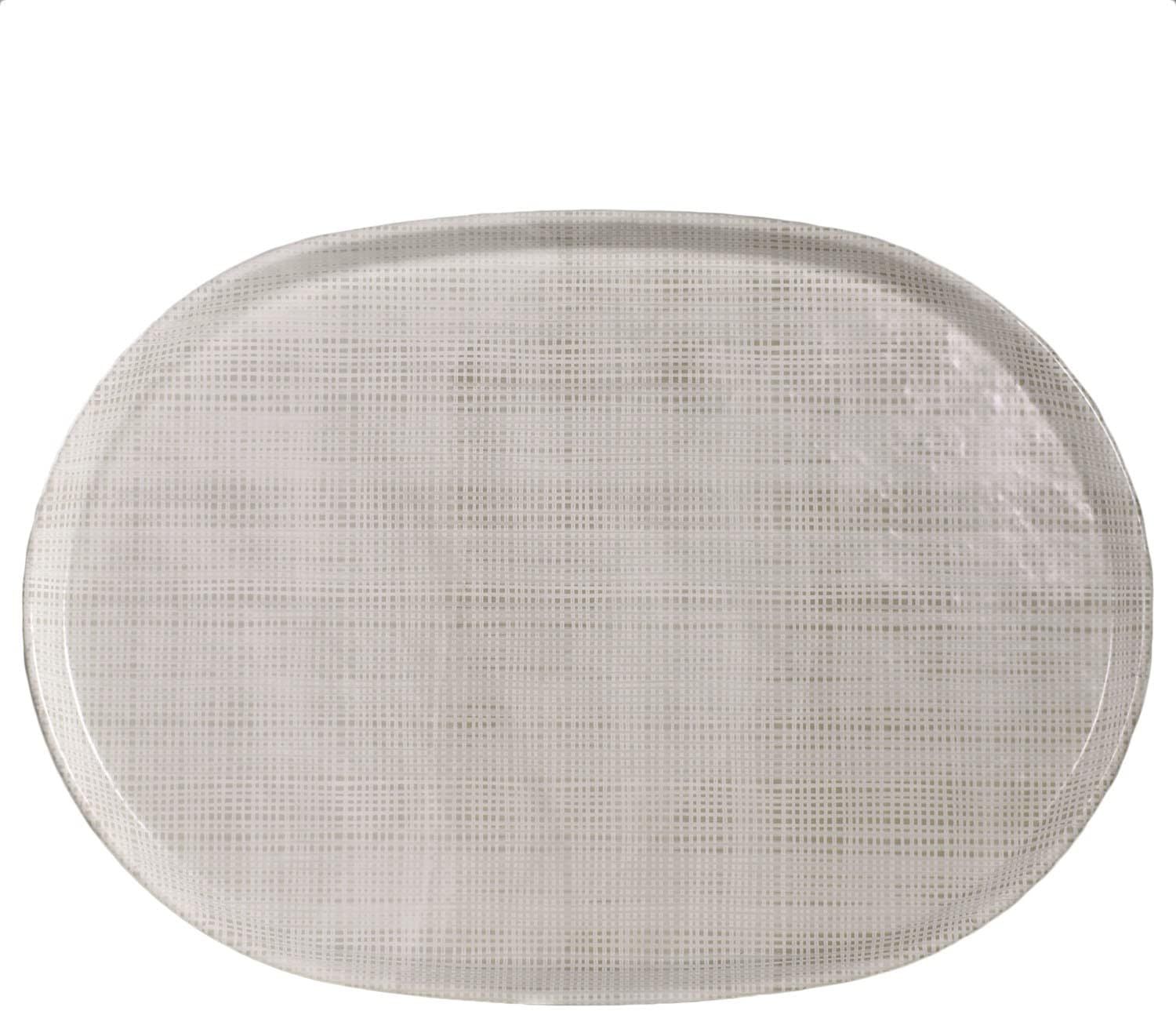 Merritt Designs Luxe Linen Beige - 17" x 12" Serving Tray