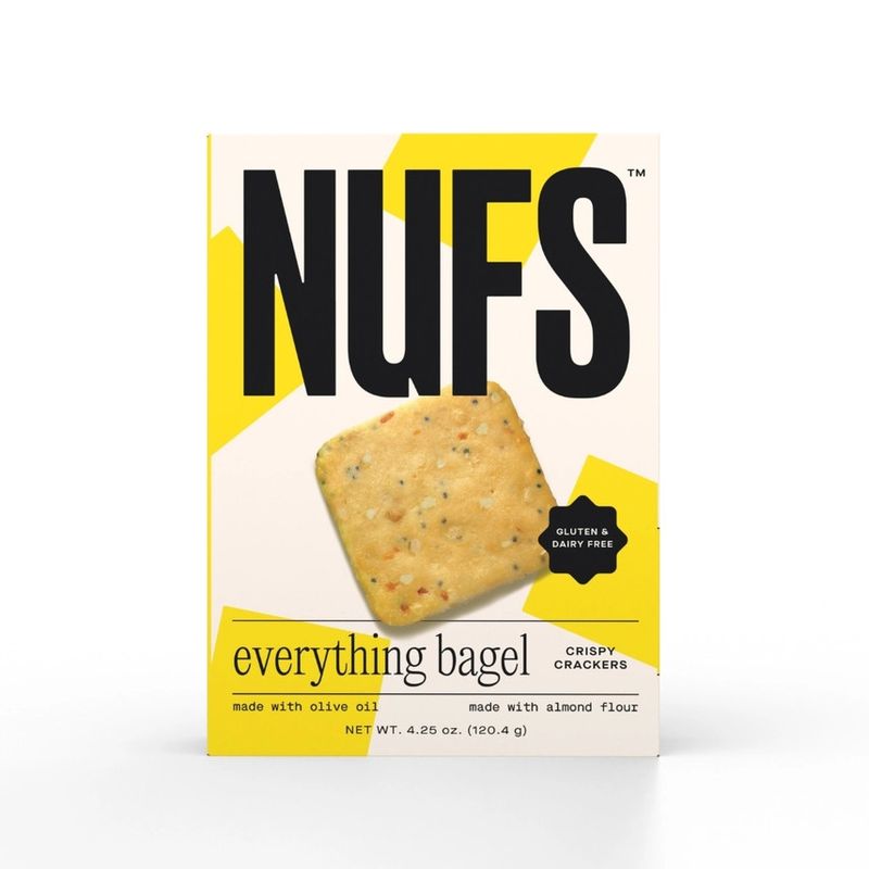 Nufs Gluten Free Crackers - Everything Bagel