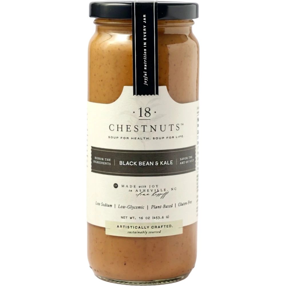 18 Chestnuts Soup - Black Bean &amp; Kale