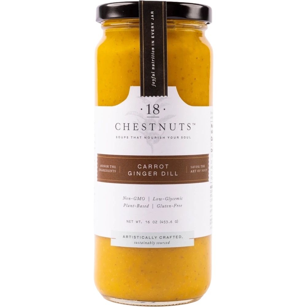 18 Chestnuts Soup - Carrot Ginger Dill