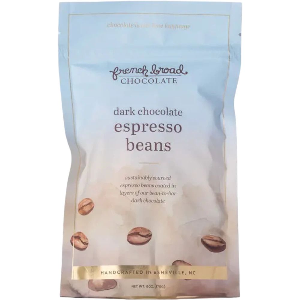 French Broad Chocolate Bags - Dark Chocolate Espresso Beans
