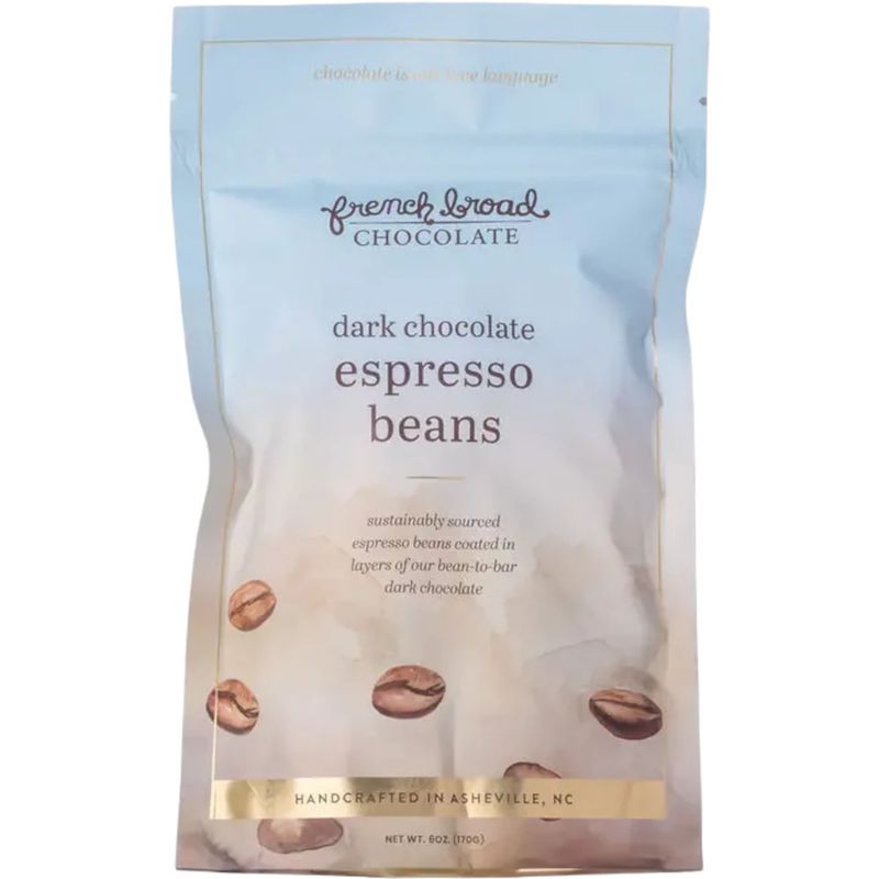 French Broad Chocolate Bags - Dark Chocolate Espresso Beans