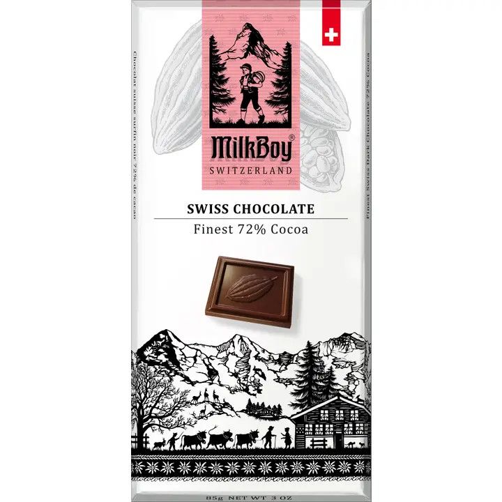 Milkboy Switzerland - Finest 72% Cocoa