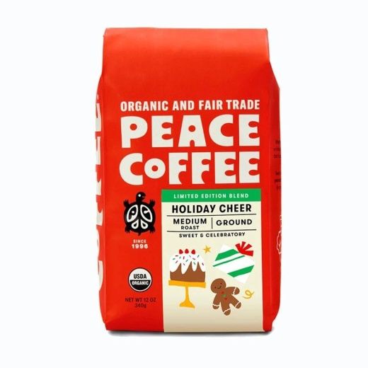 Peace Coffee Ground - Seasonal Blend Holiday Cheer