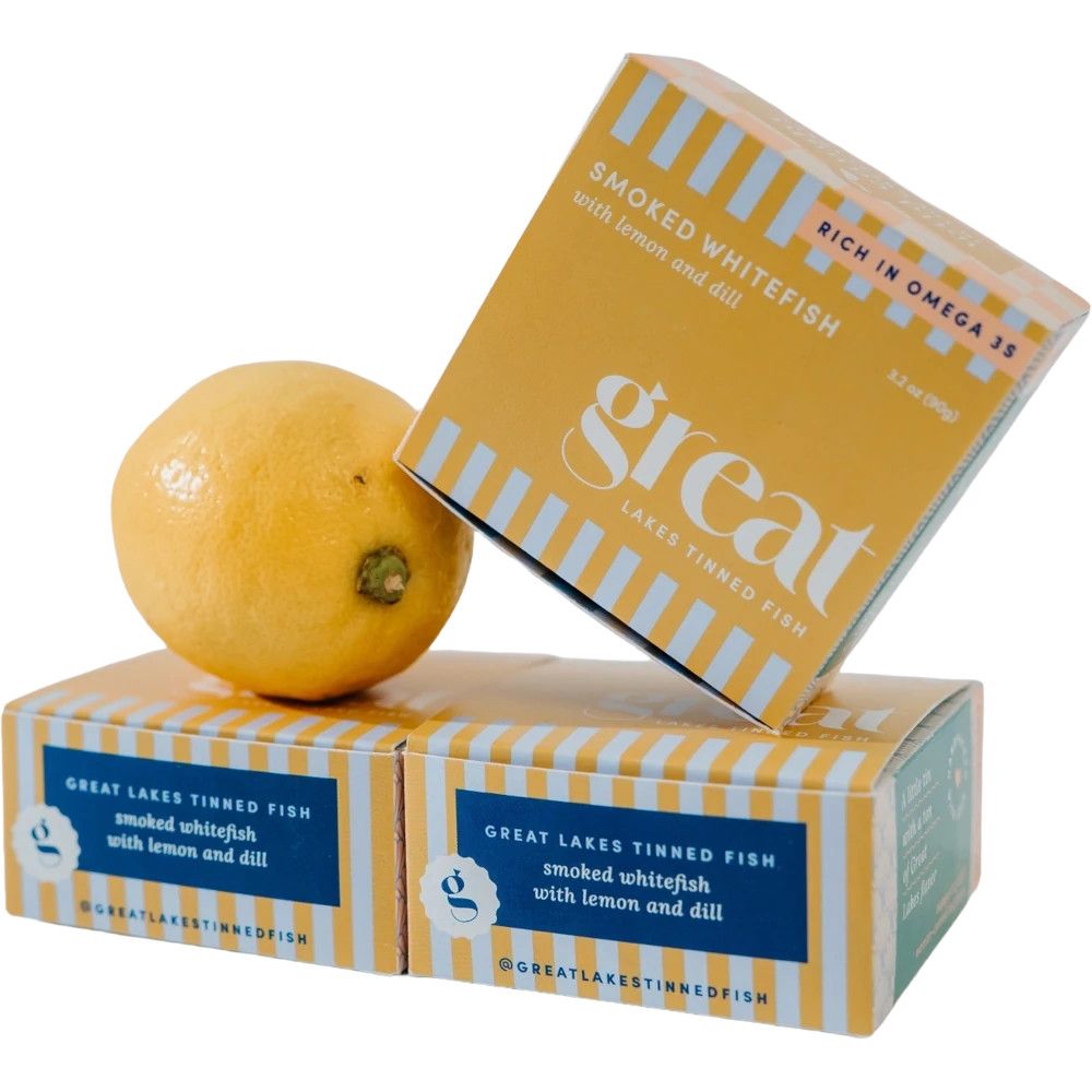 Great Lakes Tinned Fish - Smoked Whitefish w/ Lemon &amp; Dill