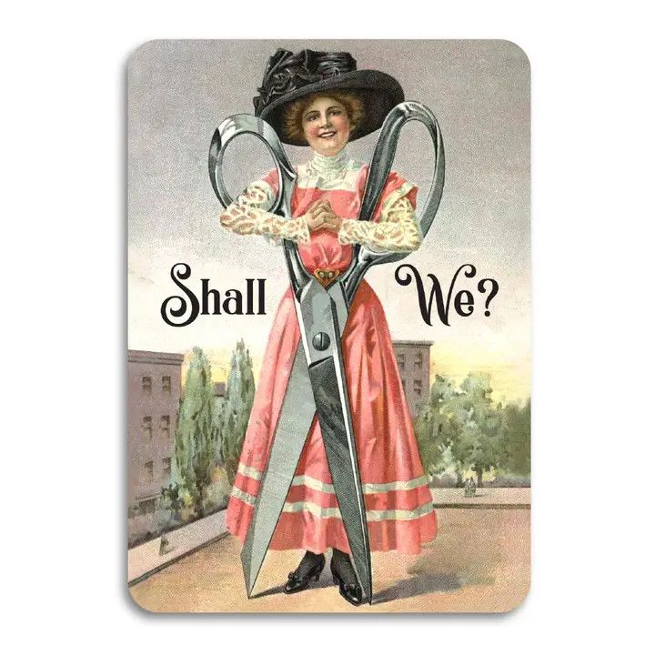 Bad Betty Greeting Co Card - Shall We (Scissor)