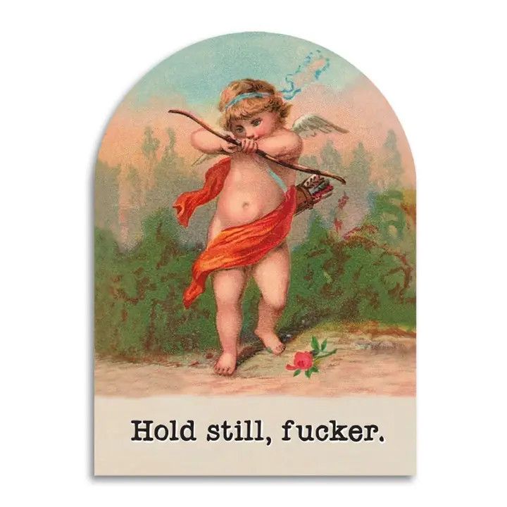 Bad Betty Greeting Co Card - Hold Still, Fucker