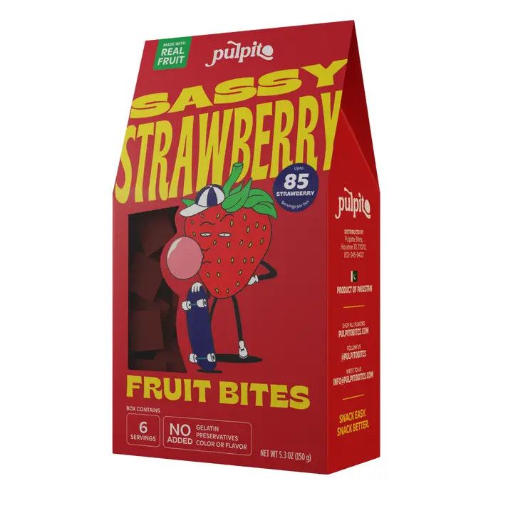Pulpito Fruit Bites - Sassy Strawberry