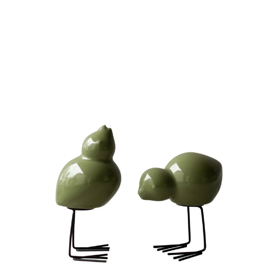 BIDK Home - Swedish Bird (2-set), Shiny Green