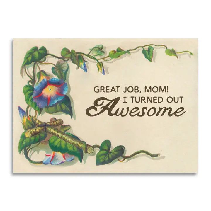 Bad Betty Greeting Co Card - Great Job, Mom!