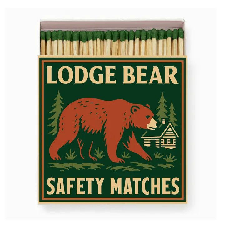 Good &amp; Well Supply Co Safety Matches - Lodge Bear