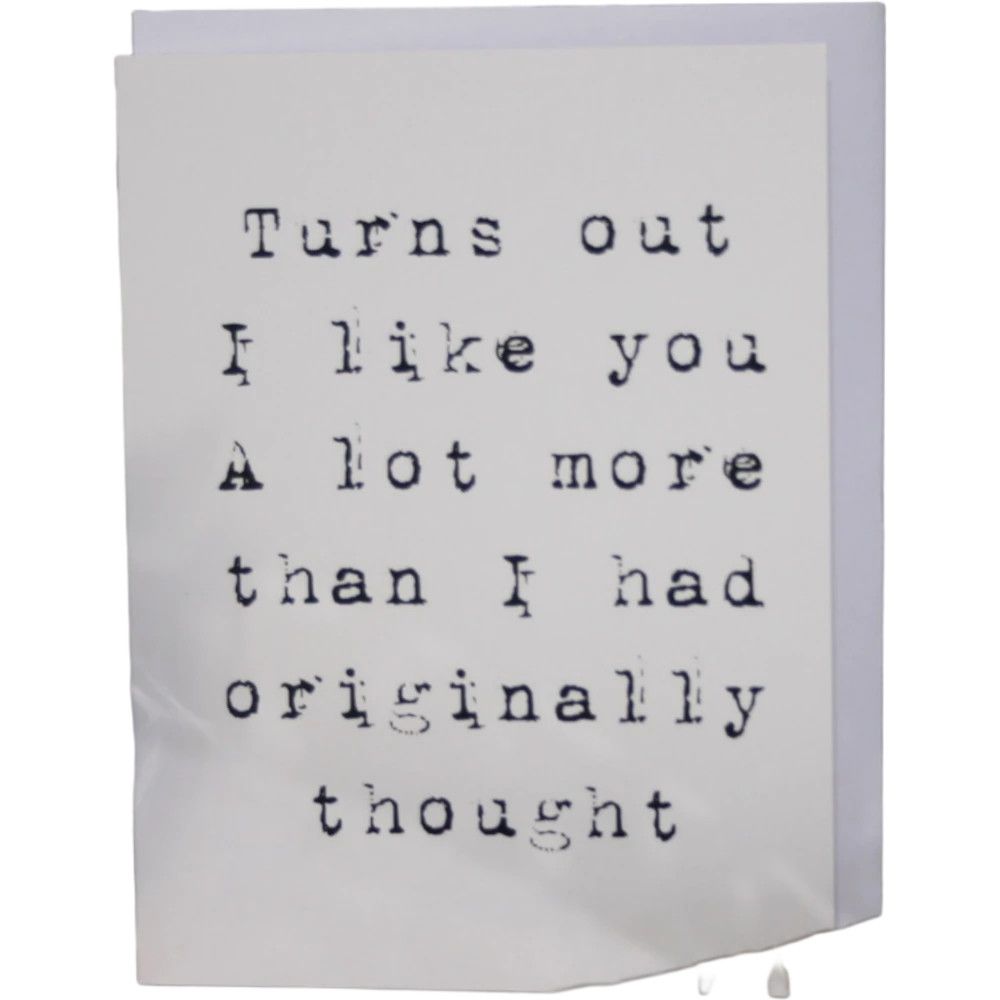 Crooked Halo Card - Like You More