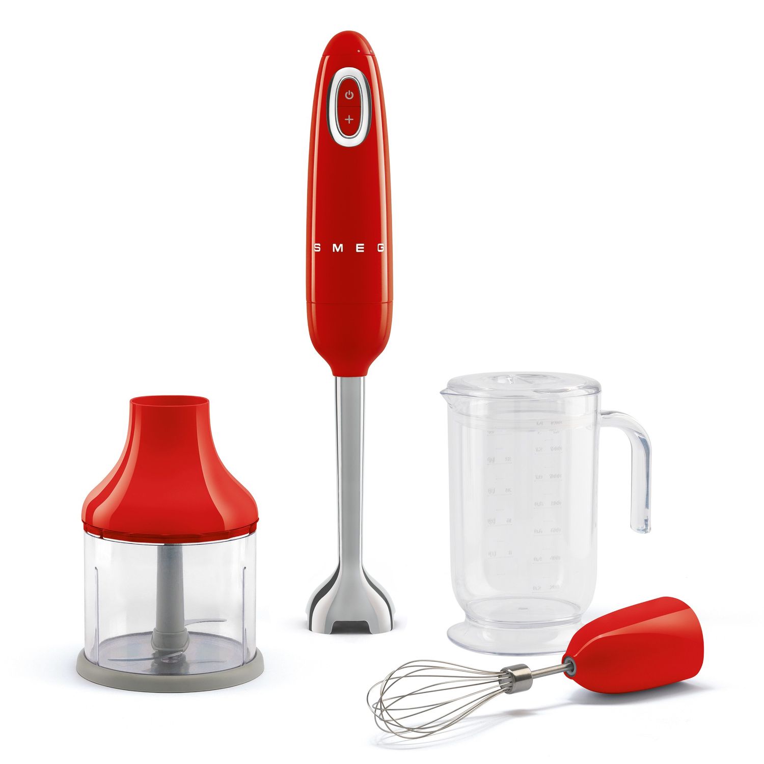 Smeg - 50s Retro Line Titan Renew Hand Blender &amp; Accessories Pack, Red
