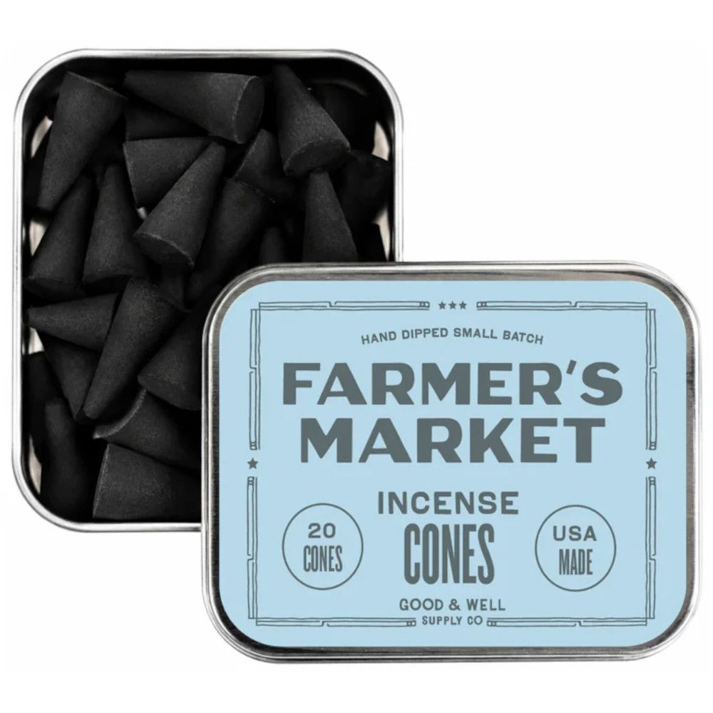 Good &amp; Well Supply Co. Incense Cones - Farmer's Market