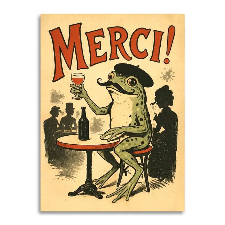 Bad Betty Greeting Co Card - Merci!