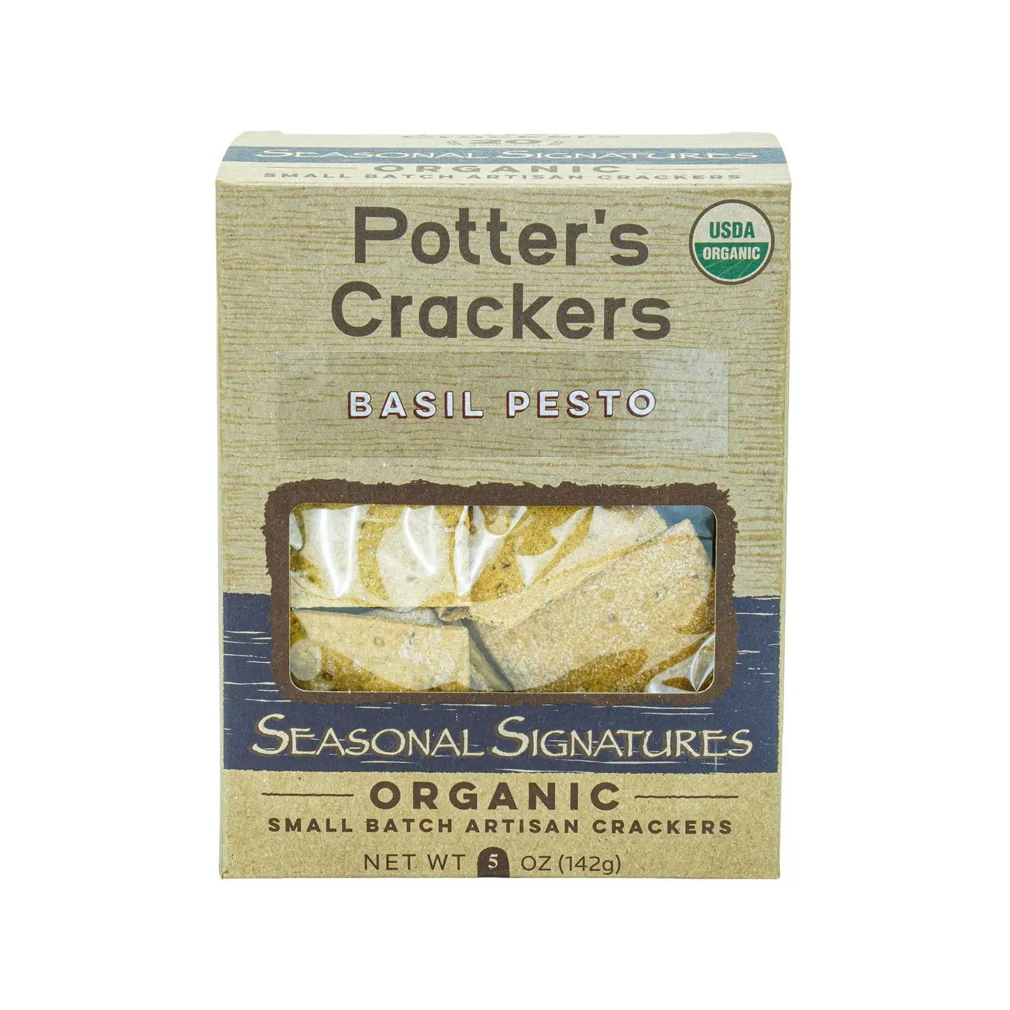 Potter's Crackers - Seasonal Signatures Basil Pesto