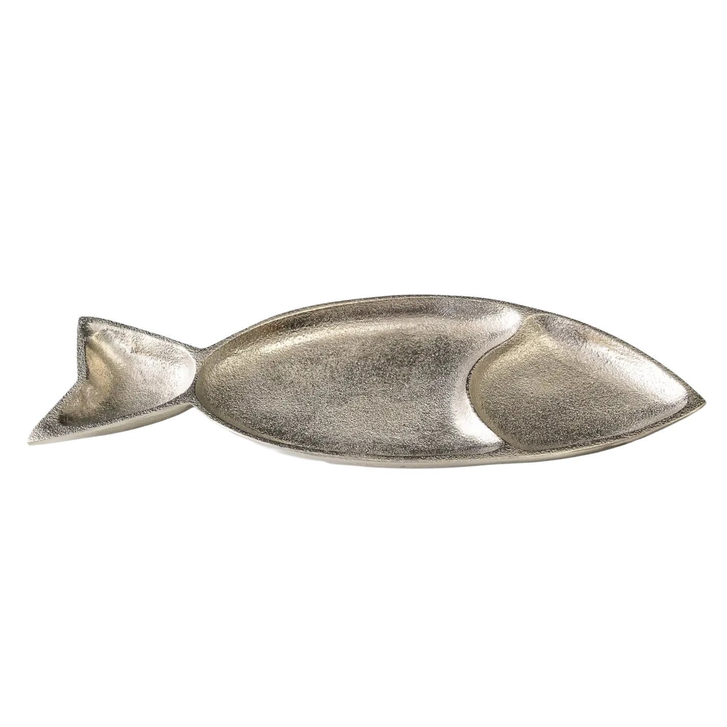 India Handicrafts - Aluminum Fish Plate, Large