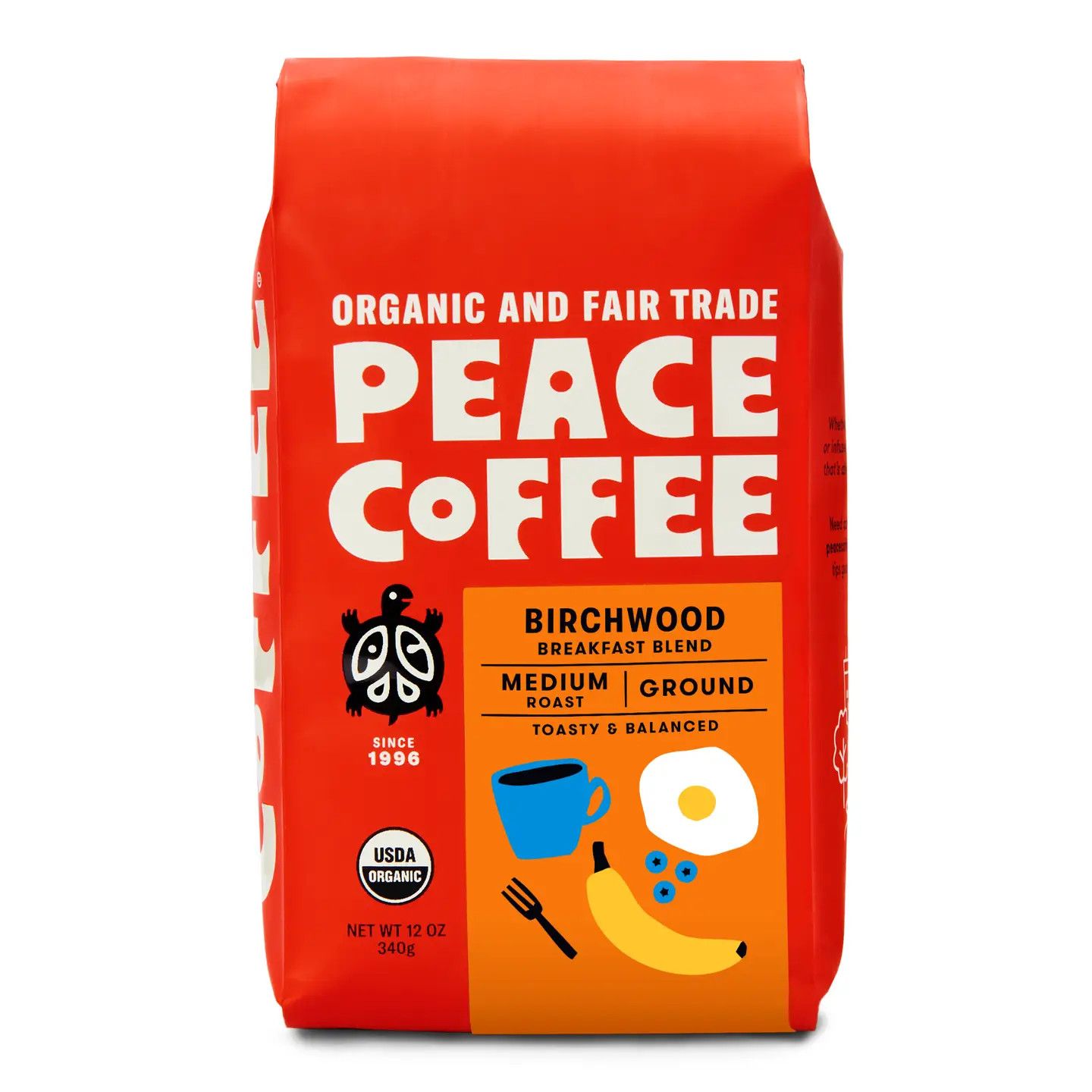 Peace Coffee Ground - Birchwood Breakfast Blend