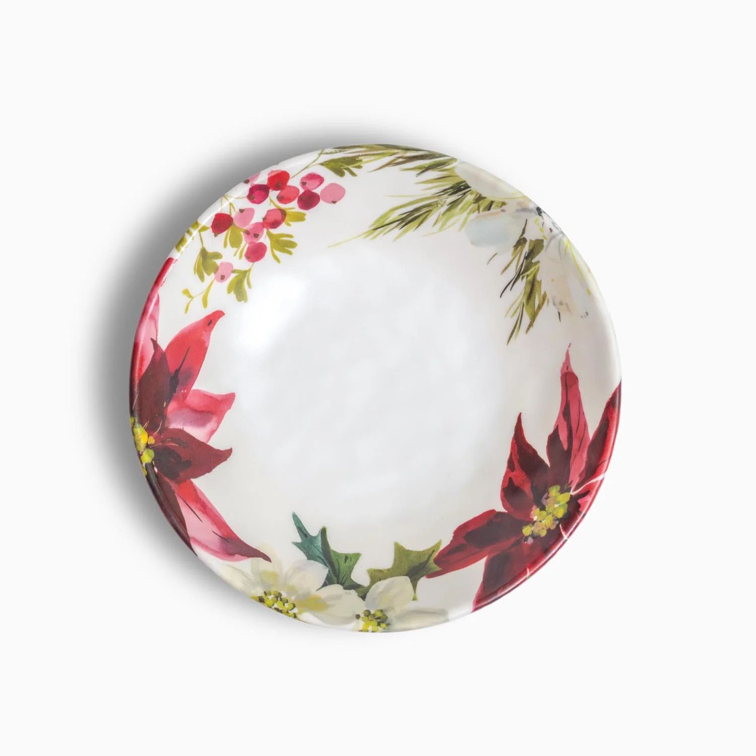Merritt Designs Poinsettia - Salad Bowl 8”