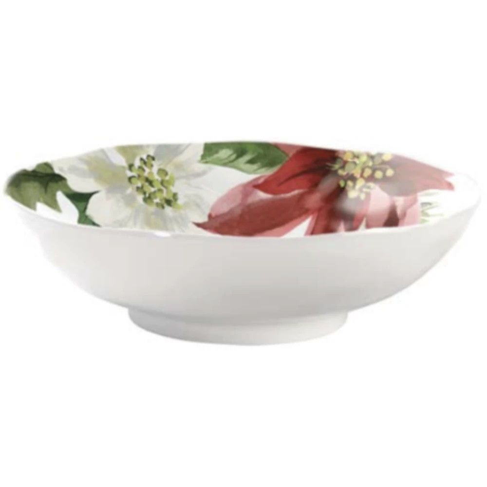 Merritt Designs Poinsettia - 12" Serving Bowl