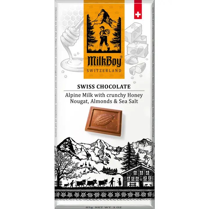 Milkboy Switzerland - Alpine Milk w/ Honey, Almonds &amp; Sea Salt