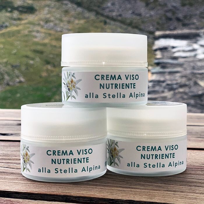Crema viso nutriente alla Stella Alpina