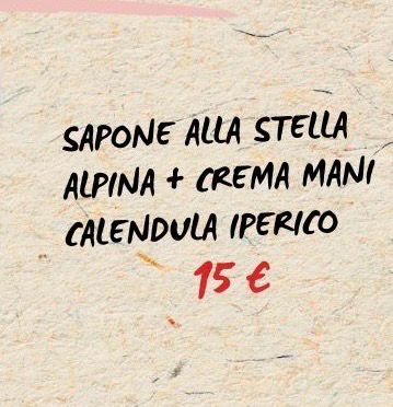 Box di Natale: Sapone stella alpina + Crema mani calendula e iperico