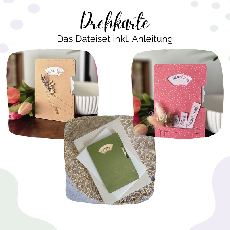 Drehkarte - Dateiset inklusive Anleitung Drehkarte - Dateiset inklusive Anleitung