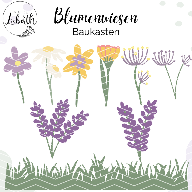 Blumenwiese Baukasten - Plott- und Laserdatei