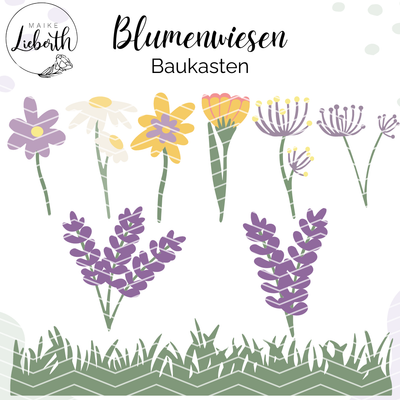Blumenwiese Baukasten - Plott- und Laserdatei Blumenwiese Baukasten - Plott- und Laserdatei