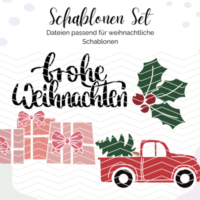 Weihnachtsschablonen - Set zur Open PlottZeit