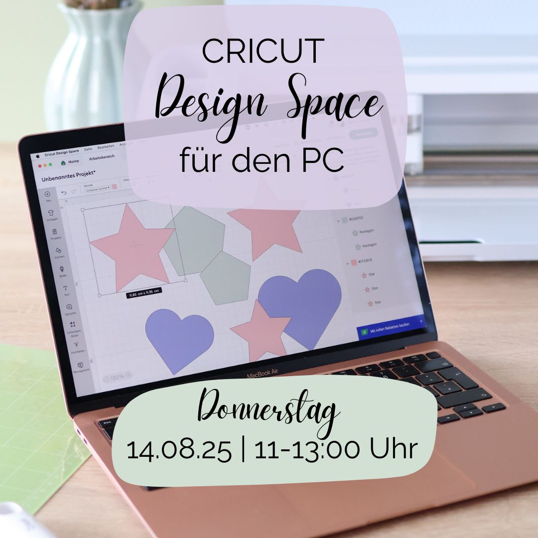 Live Kurs vor Ort- Design Space am PC -  14.08.25 11-13 Uhr