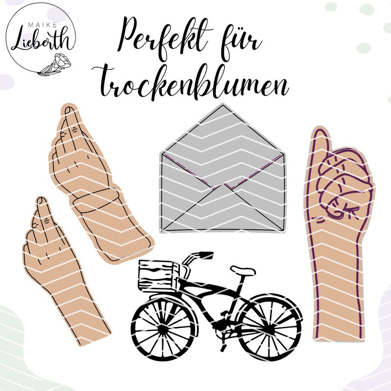Perfekt für Trockenblumen - Plott- und Laserdatei Perfekt für Trockenblumen - Plott- und Laserdatei