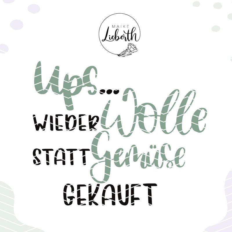 Upps wieder Wolle statt Gemüse gekauft - Plott- und Laserdatei Upps wieder Wolle statt Gemüse gekauft - Plott- und Laserdatei