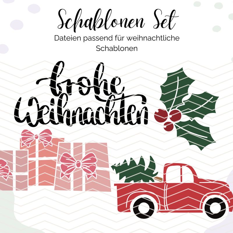 Weihnachtsschablonen - Set zur Open PlottZeit Weihnachtsschablonen - Set zur Open PlottZeit