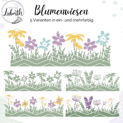 Blumenwiese komplett- Plott- und Laserdatei Blumenwiese komplett- Plott- und Laserdatei