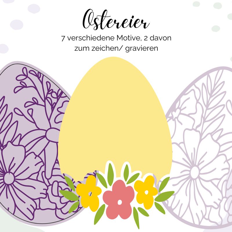 Ostereier - Set | Plott- und Laserdatei Ostereier - Set | Plott- und Laserdatei