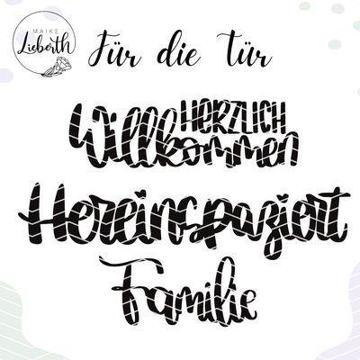 Für die Tür - Plott- und Laserdatei