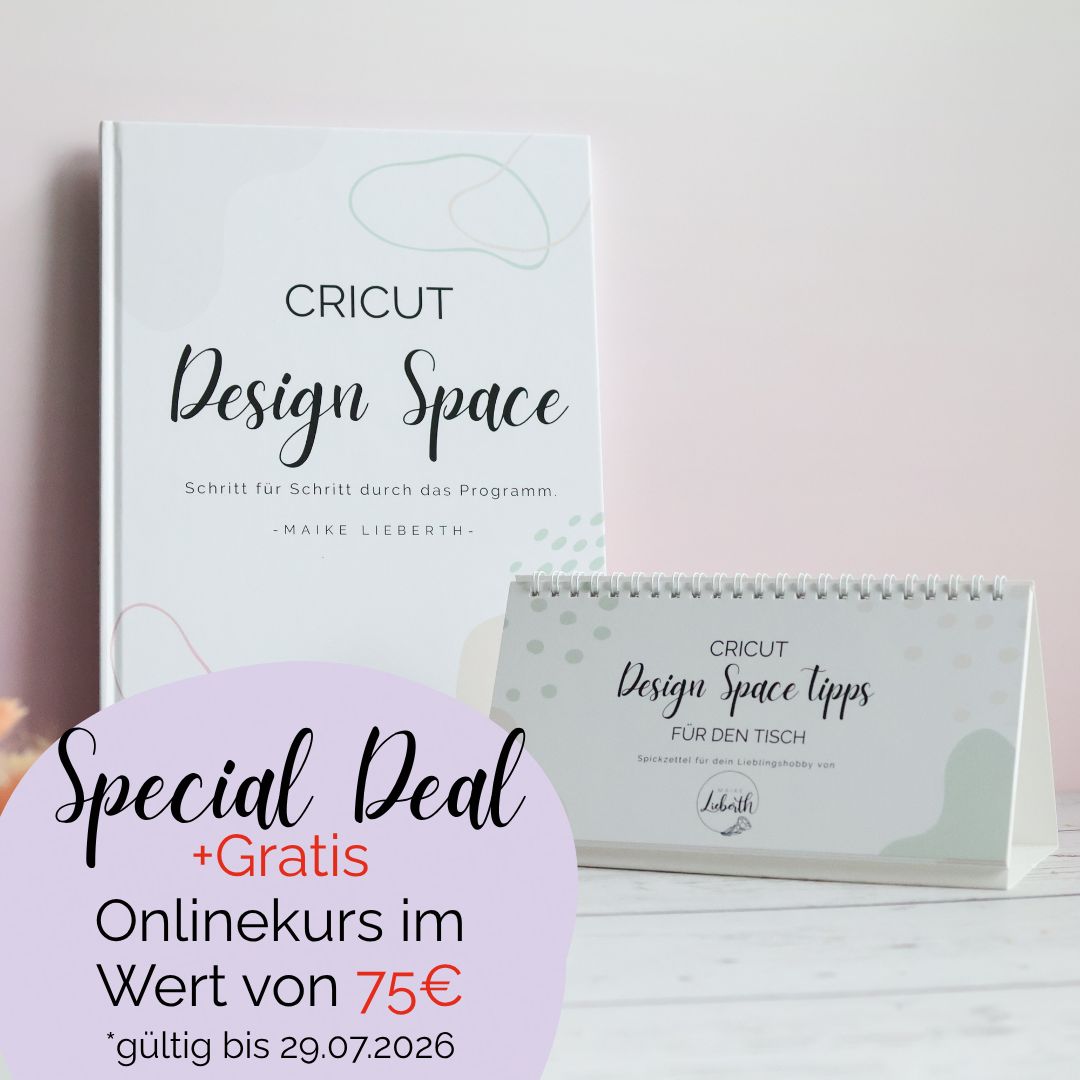 Buch + Aufsteller (Set) Buch + Aufsteller (Set) "Cricut Design Space – Schritt für Schritt durch das Programm"