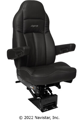 S188900MW61 - Seats Inc. Legacy Silver Black DuraLeather